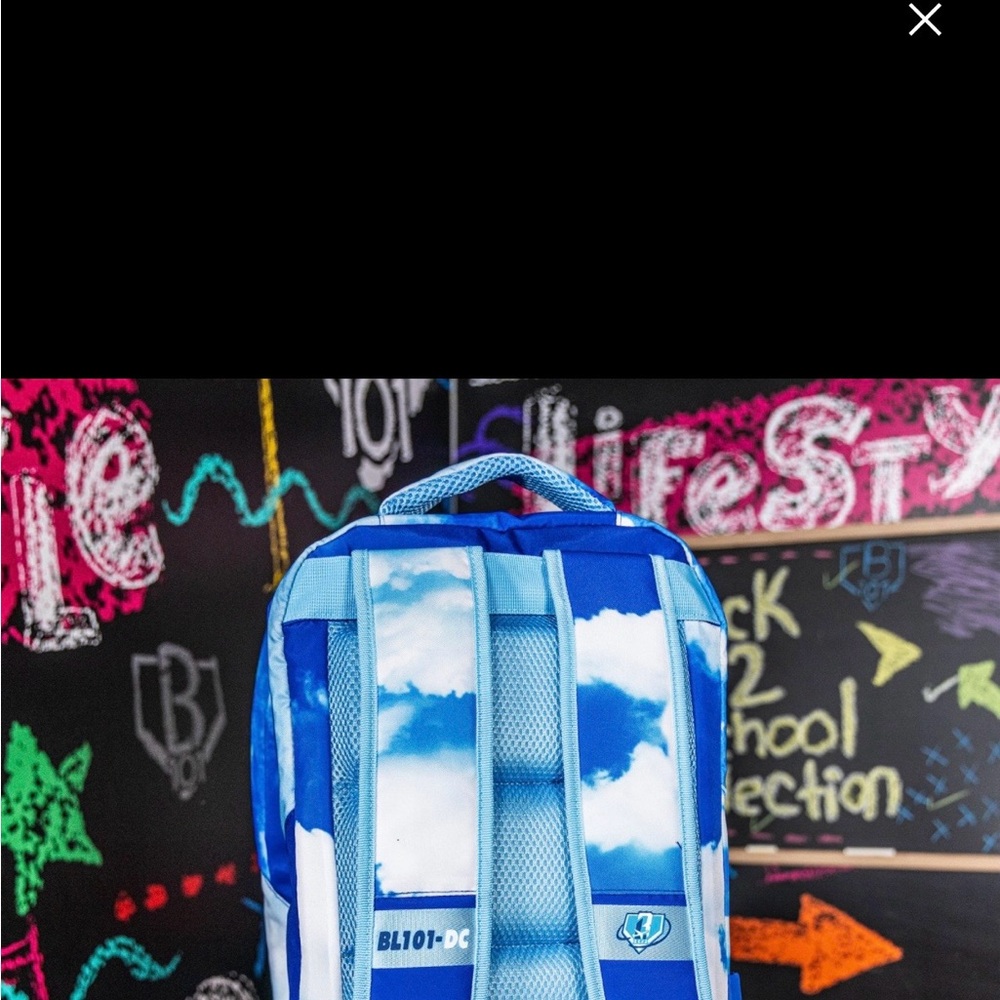 Baseball 101 Dream Chaser Backpack - Blue NWT!! - Picture 6 of 7